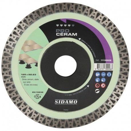 Disque Diamant Grés - Céramique - Marbre 200 mm - Sidamo Pro