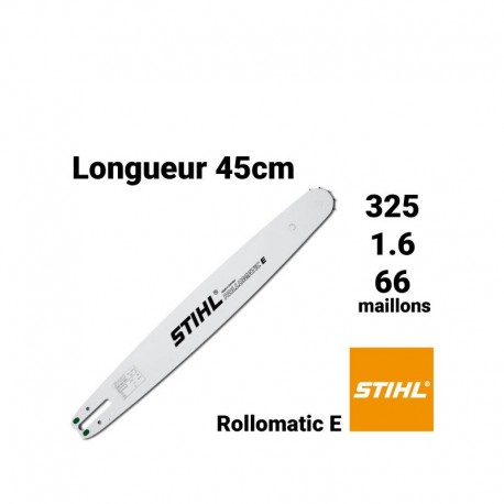 Guide-chaîne Rollomatic E STIHL .325, 1,6 mm, 45 cm - Guide